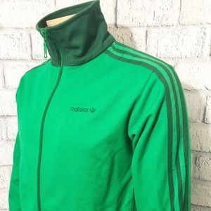 ✨Adidas 3 Stripe Green Track Jacket✨